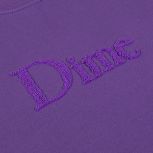 Dime Classic Logo Crewneck - Deep Purple