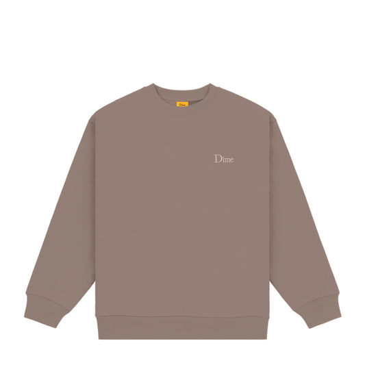 Dime Classic Small Logo Crewneck - Deep Sepia