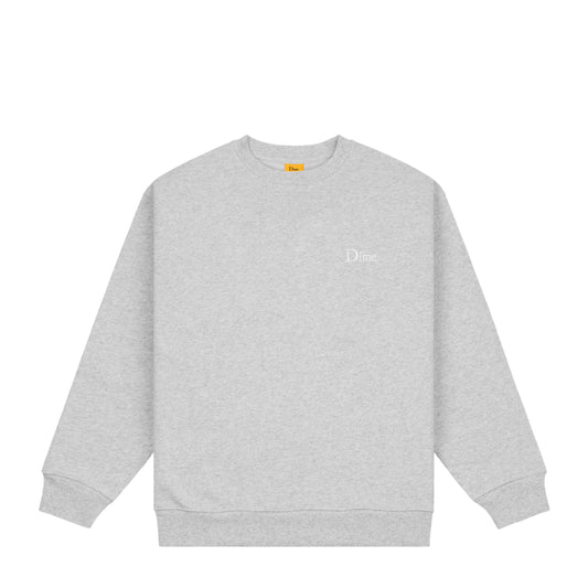 Dime Classic Small Logo Crewneck - Heather Gray