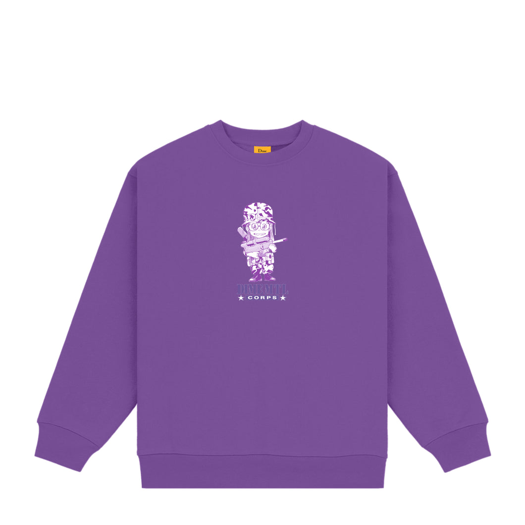 Dime Dimecorps Crewneck - Deep Purple