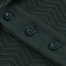 Load image into Gallery viewer, Dime Wave Cable Knit Polo - Forest