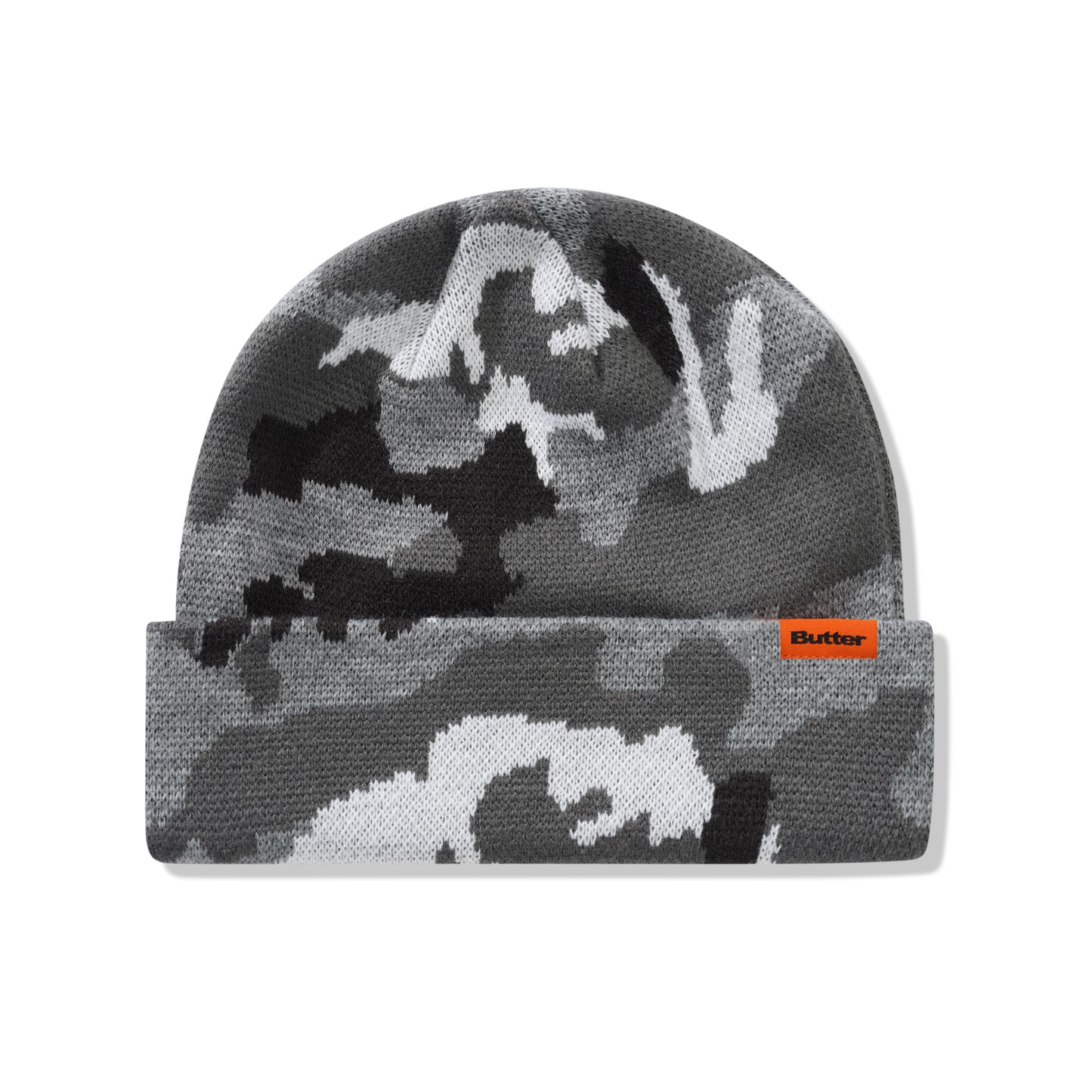 Butter Goods Camo Cuff Beanie - Snow Camo