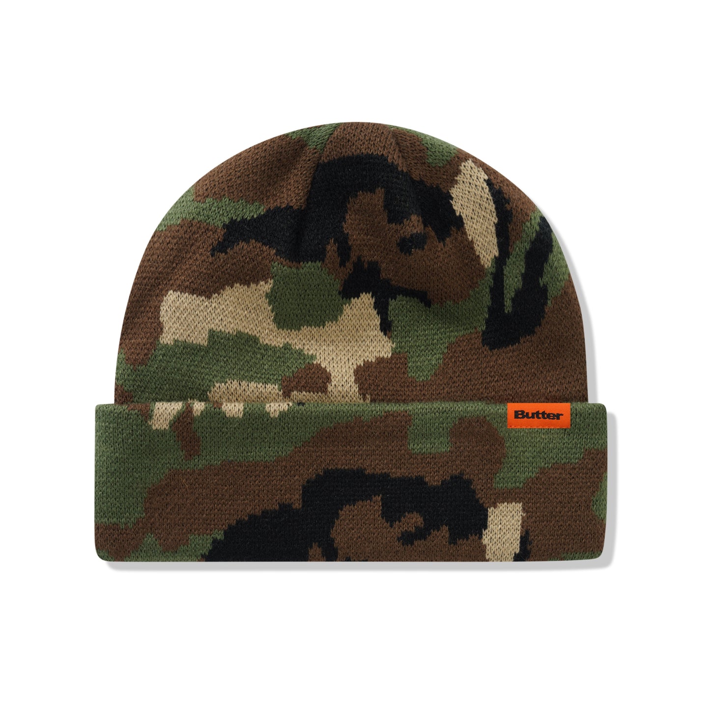 Butter Goods Camo Cuff Beanie - Woodland Camo