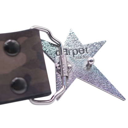 Carpet Company Riveted Leather Belt - Camo