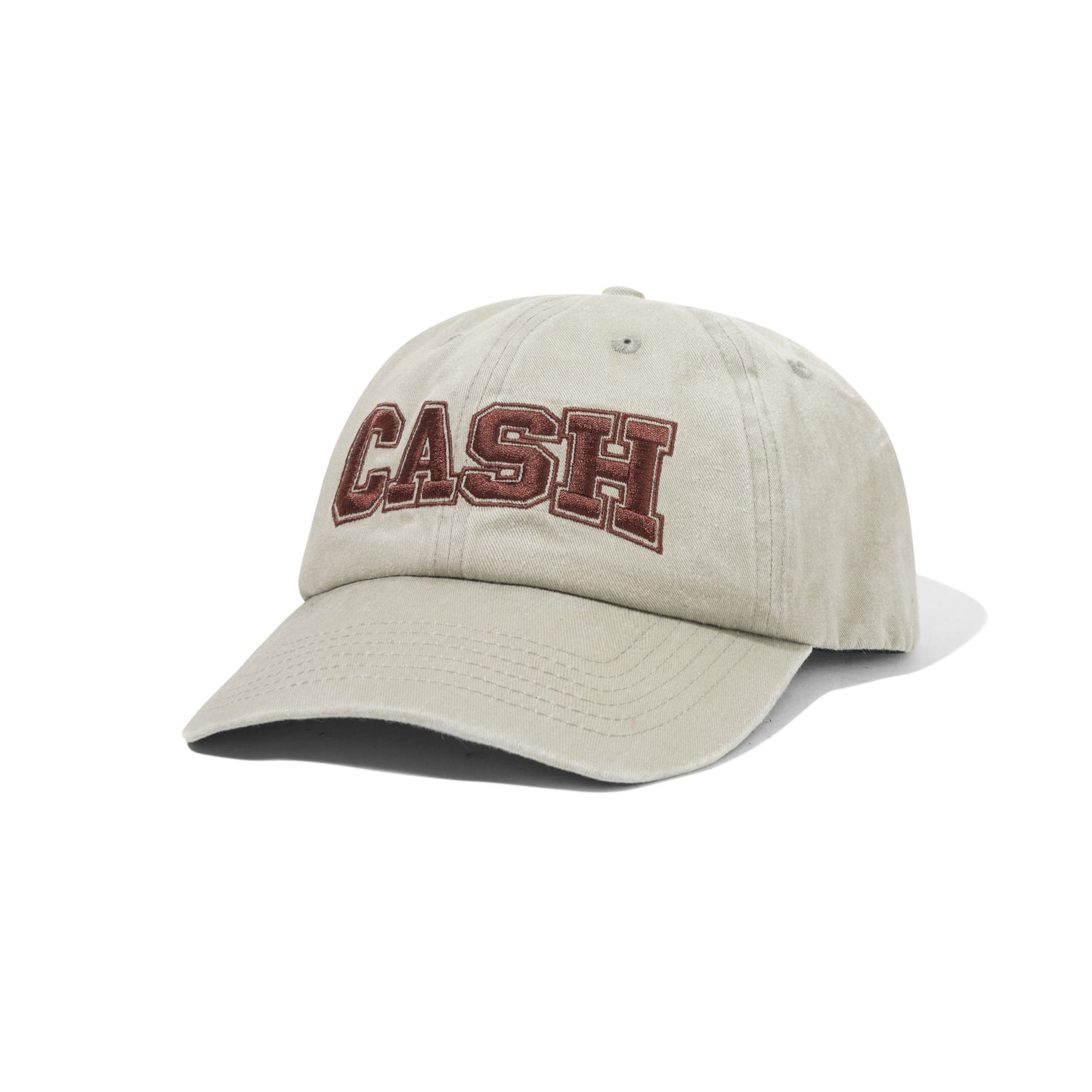 Cash Only Campus 6 Panel Cap - Washed Grey