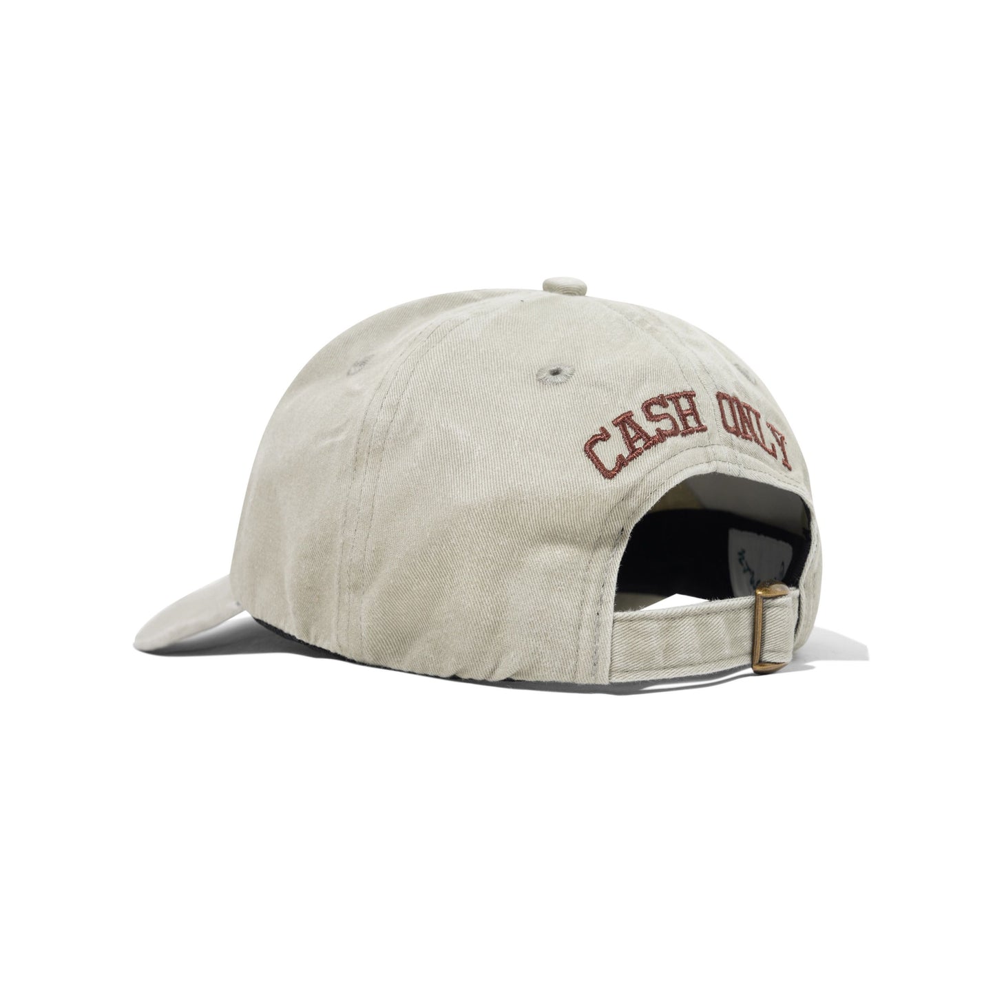 Cash Only Campus 6 Panel Cap - Washed Grey