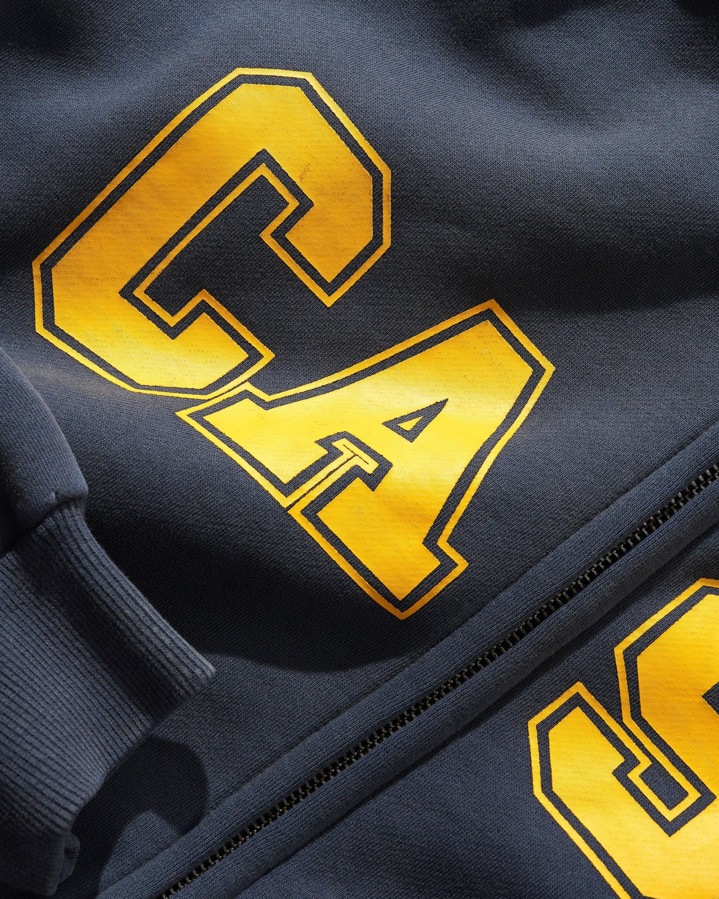 Cash Only Campus Zip Hoodie - Washed Navy