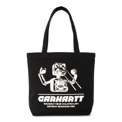 Carhartt WIP Canvas Graphic Tote - Black Wiptopia Print
