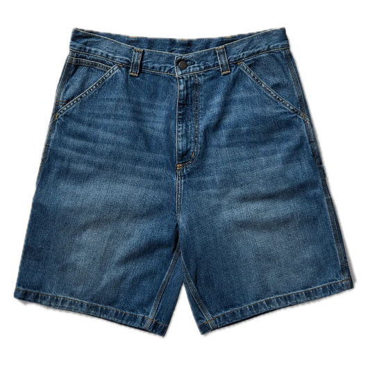 Carhartt WIP OG Single Knee Short - Blue Dark Used Wash