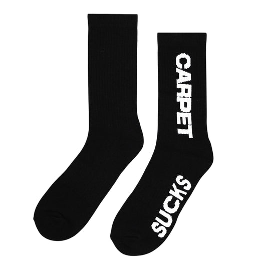 Carpet Company Carpet Sucks Sock - Black