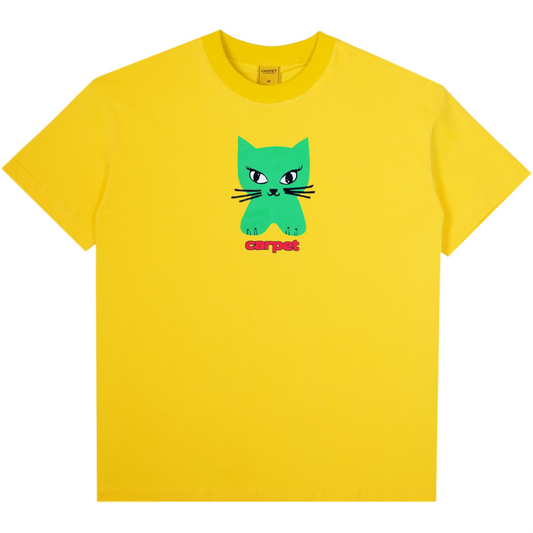 Carpet Company Cat Tee - Yellow