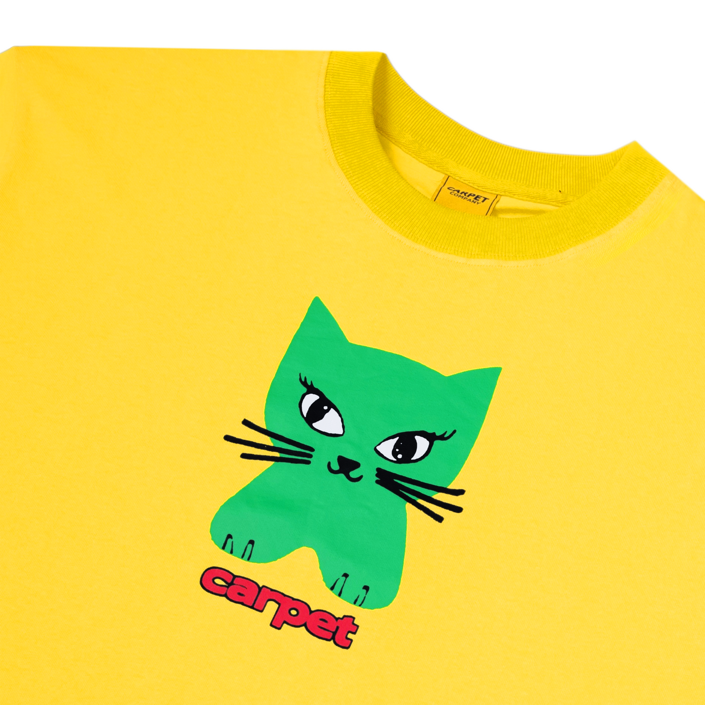 Carpet Company Cat Tee - Yellow