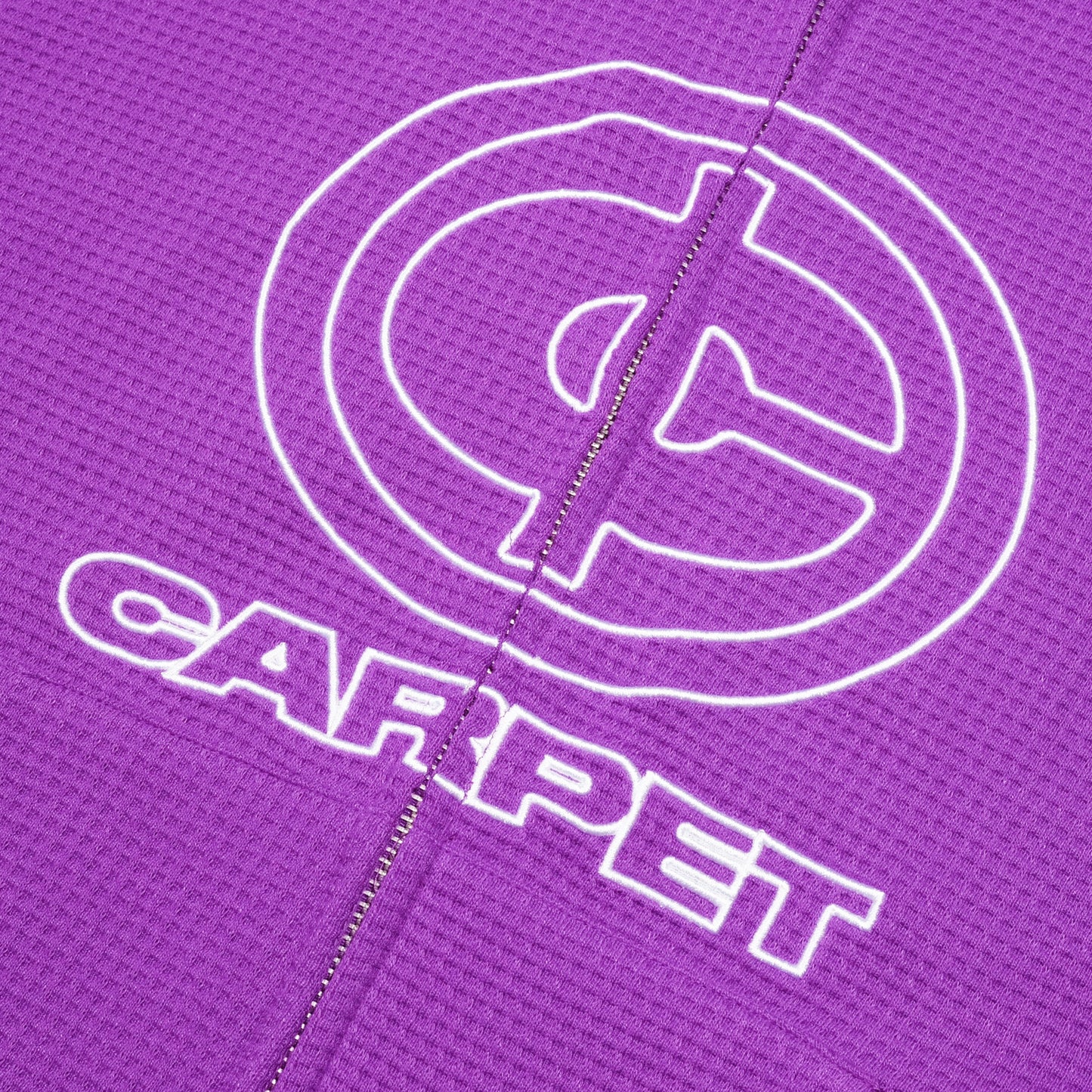 Carpet Company Cent Thermal Zip Hoodie - Purple