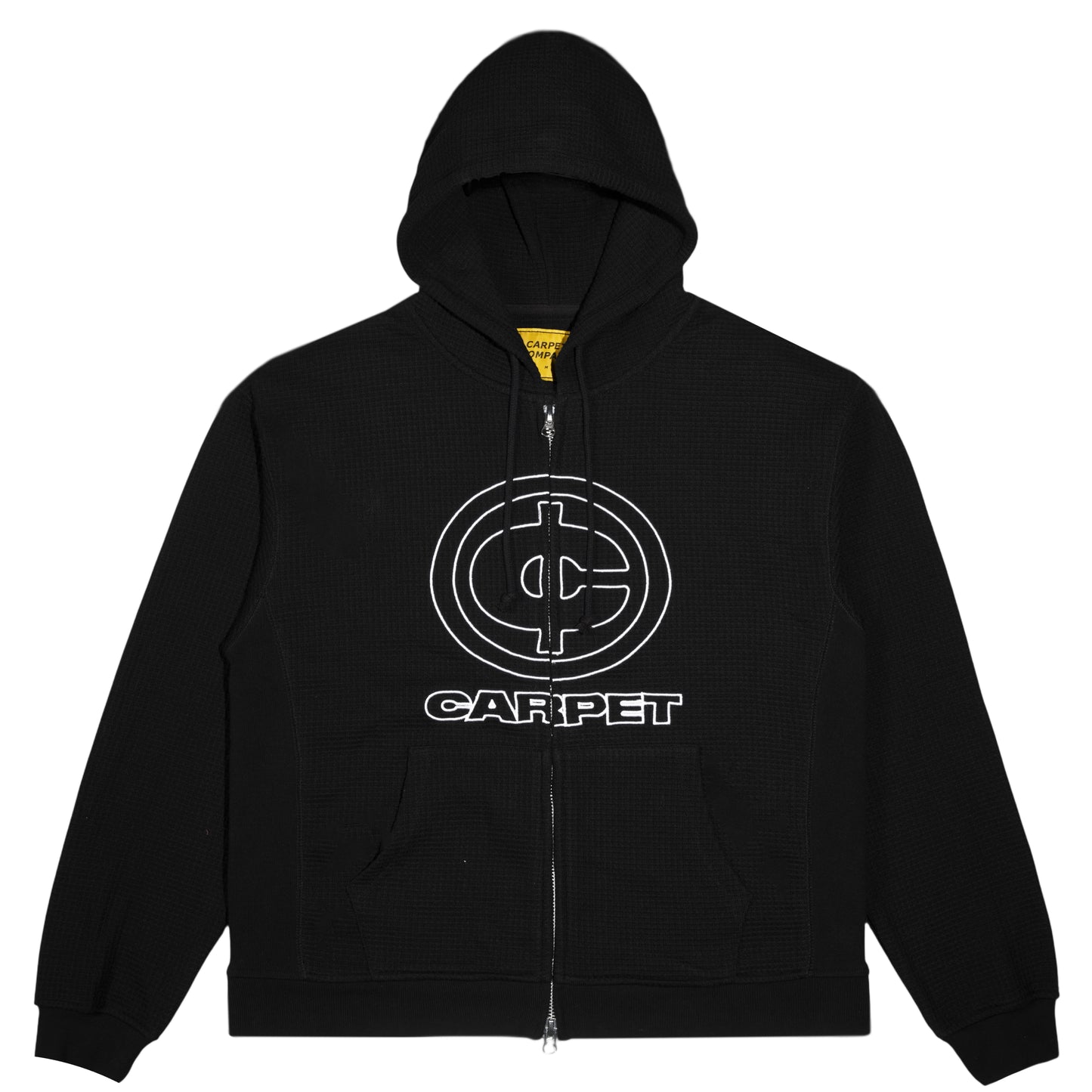 Carpet Company Cent Thermal Zip Hoodie - Black