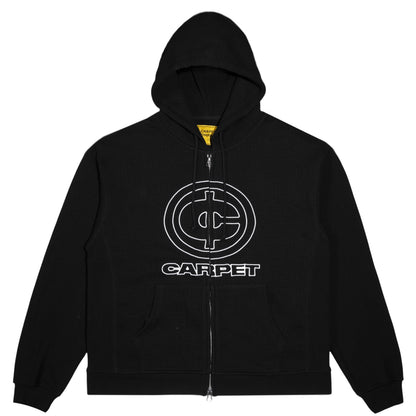 Carpet Company Cent Thermal Zip Hoodie - Black