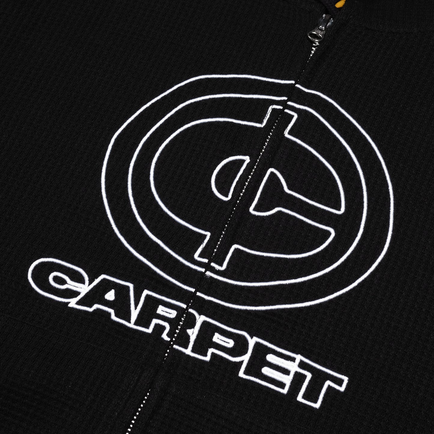 Carpet Company Cent Thermal Zip Hoodie - Black