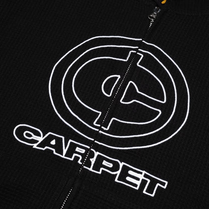 Carpet Company Cent Thermal Zip Hoodie - Black