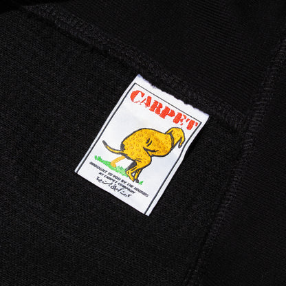 Carpet Company Cent Thermal Zip Hoodie - Black