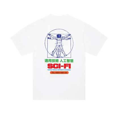 Sci-Fi Fantasy Chain Of Being Tee - White