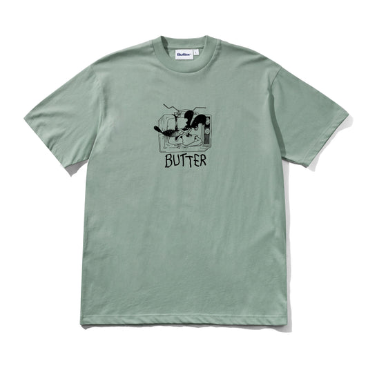 Butter Goods Channel Tee - Dull Mint
