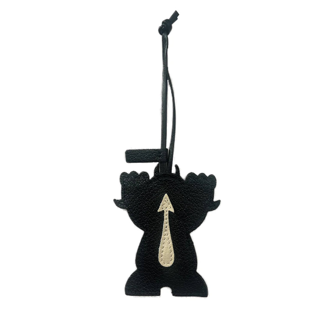 Bycodycody Hell Bent Leather Bag Charm - Black