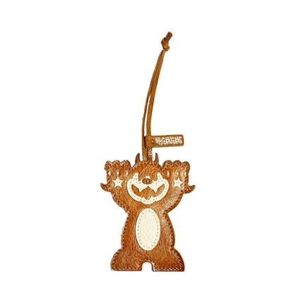 Bycodycody Hell Bent Leather Bag Charm - Burnt Umber