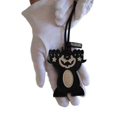 Bycodycody Hell Bent Leather Bag Charm - Black