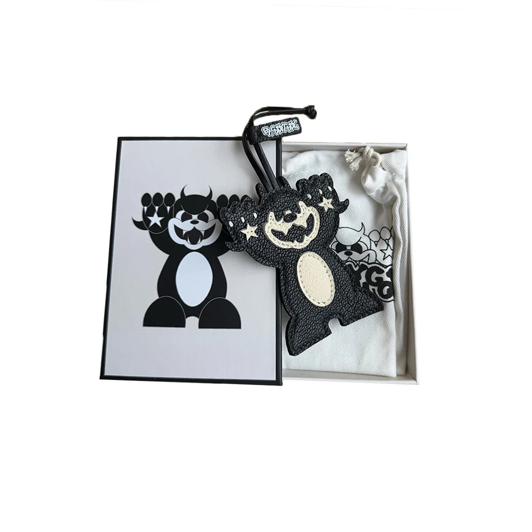 Bycodycody Hell Bent Leather Bag Charm - Black