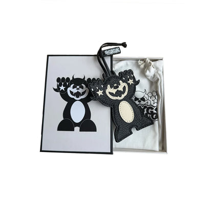 Bycodycody Hell Bent Leather Bag Charm - Black