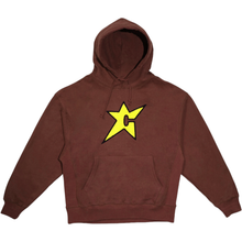 Load image into Gallery viewer, Carpet Company Chenille C-Star Hoodie - Brown