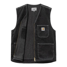 Load image into Gallery viewer, Carhartt WIP Chore Vest - Black Stone Washed