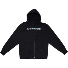 Load image into Gallery viewer, Carpet Company Chrome Zip Hoodie - Black