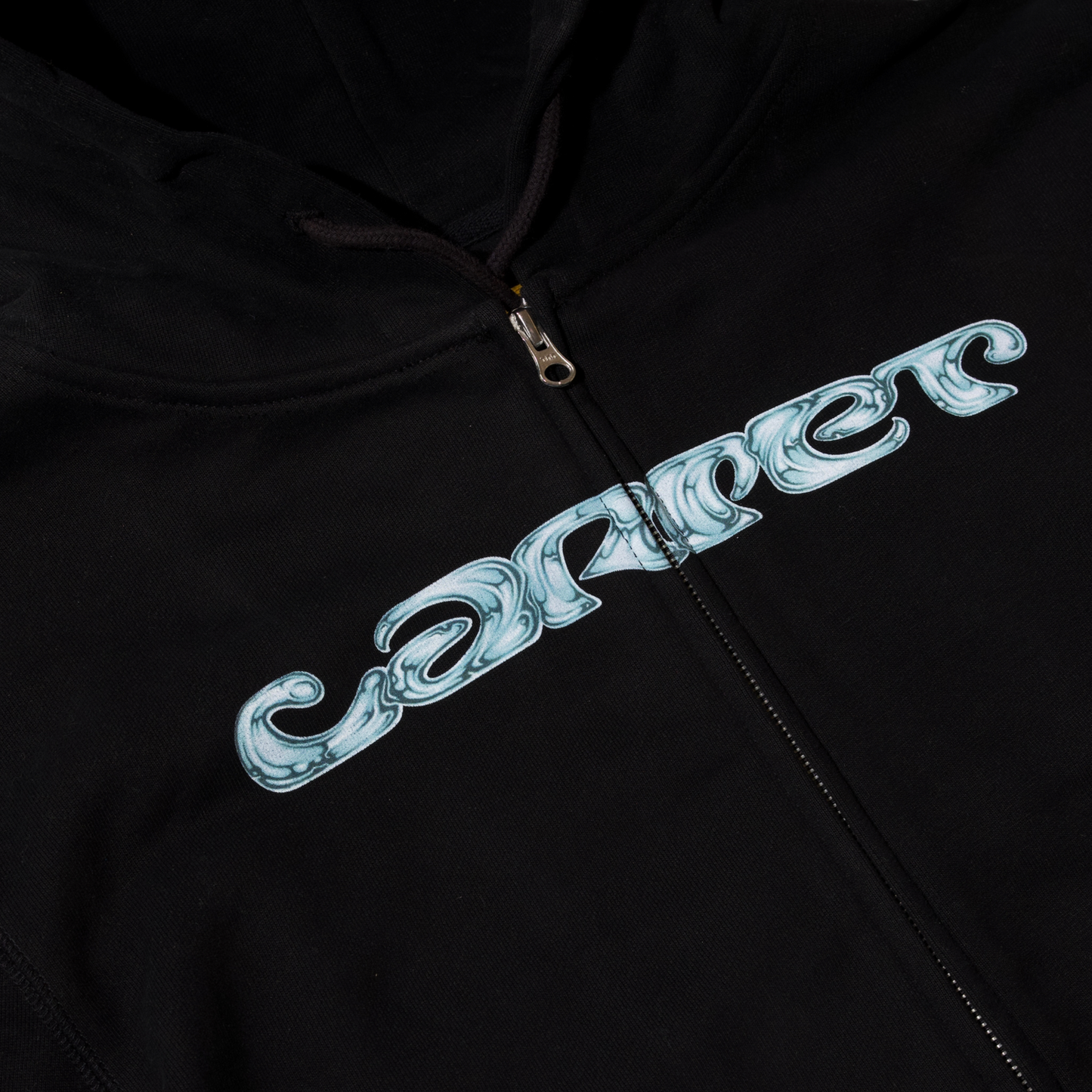 Carpet Company Chrome Zip Hoodie - Black