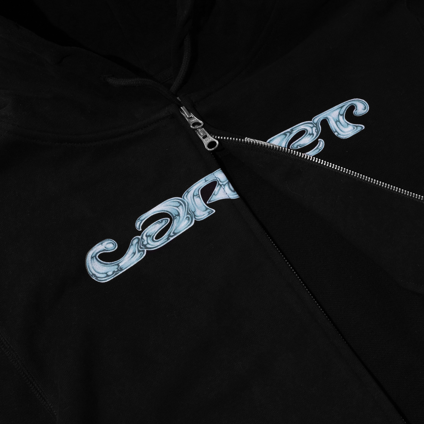 Carpet Company Chrome Zip Hoodie - Black