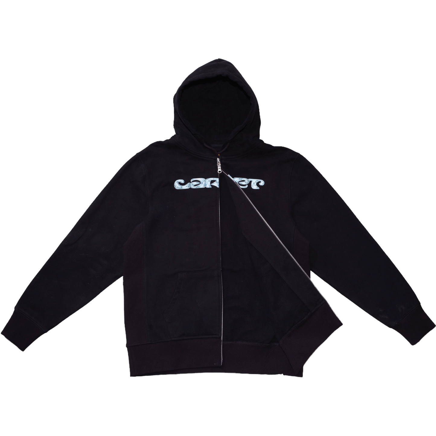 Carpet Company Chrome Zip Hoodie - Black