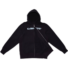 Load image into Gallery viewer, Carpet Company Chrome Zip Hoodie - Black