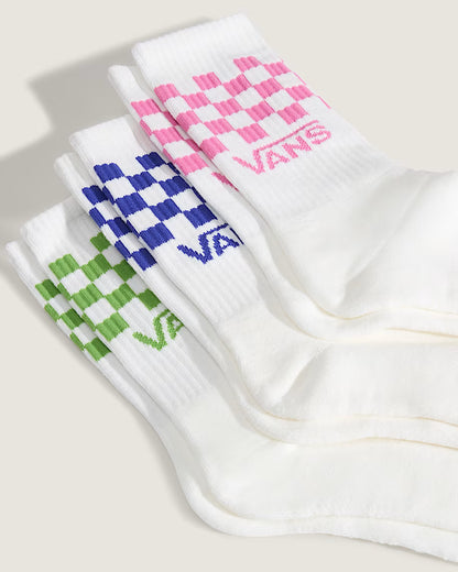 Vans Classic Check Crew Sock 3 Pack - Multi