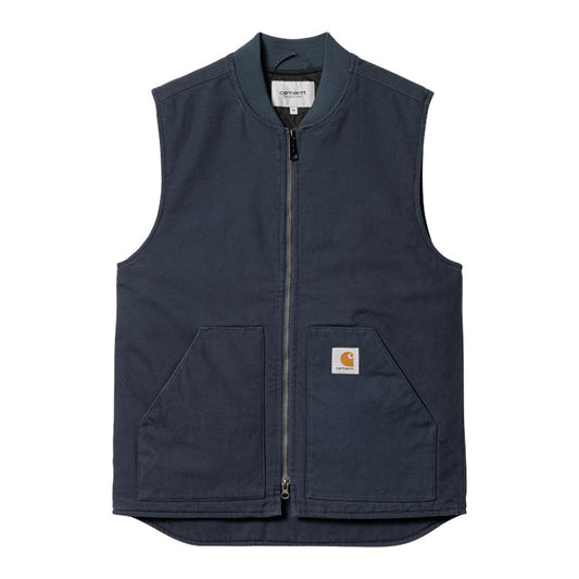 Carhartt WIP Classic Vest - Blue Heavy Stone Wash