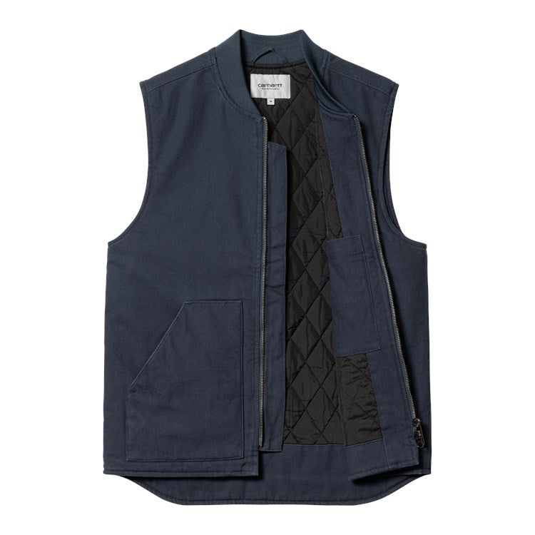 Carhartt WIP Classic Vest - Blue Heavy Stone Wash