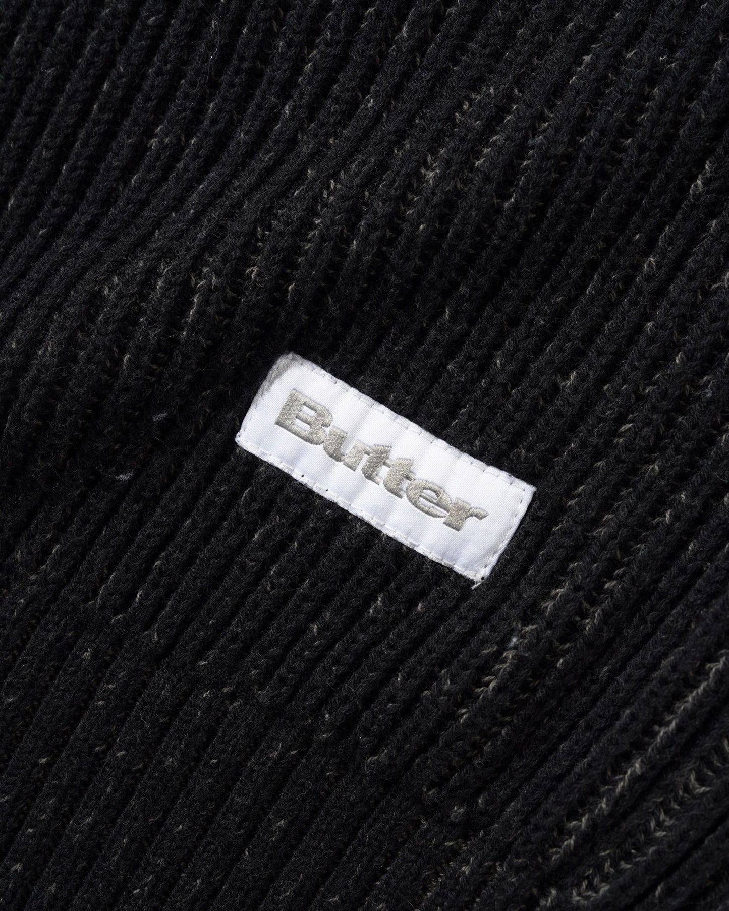 Butter Goods Club Zip Knit Sweater - Black