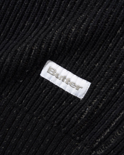 Butter Goods Club Zip Knit Sweater - Black