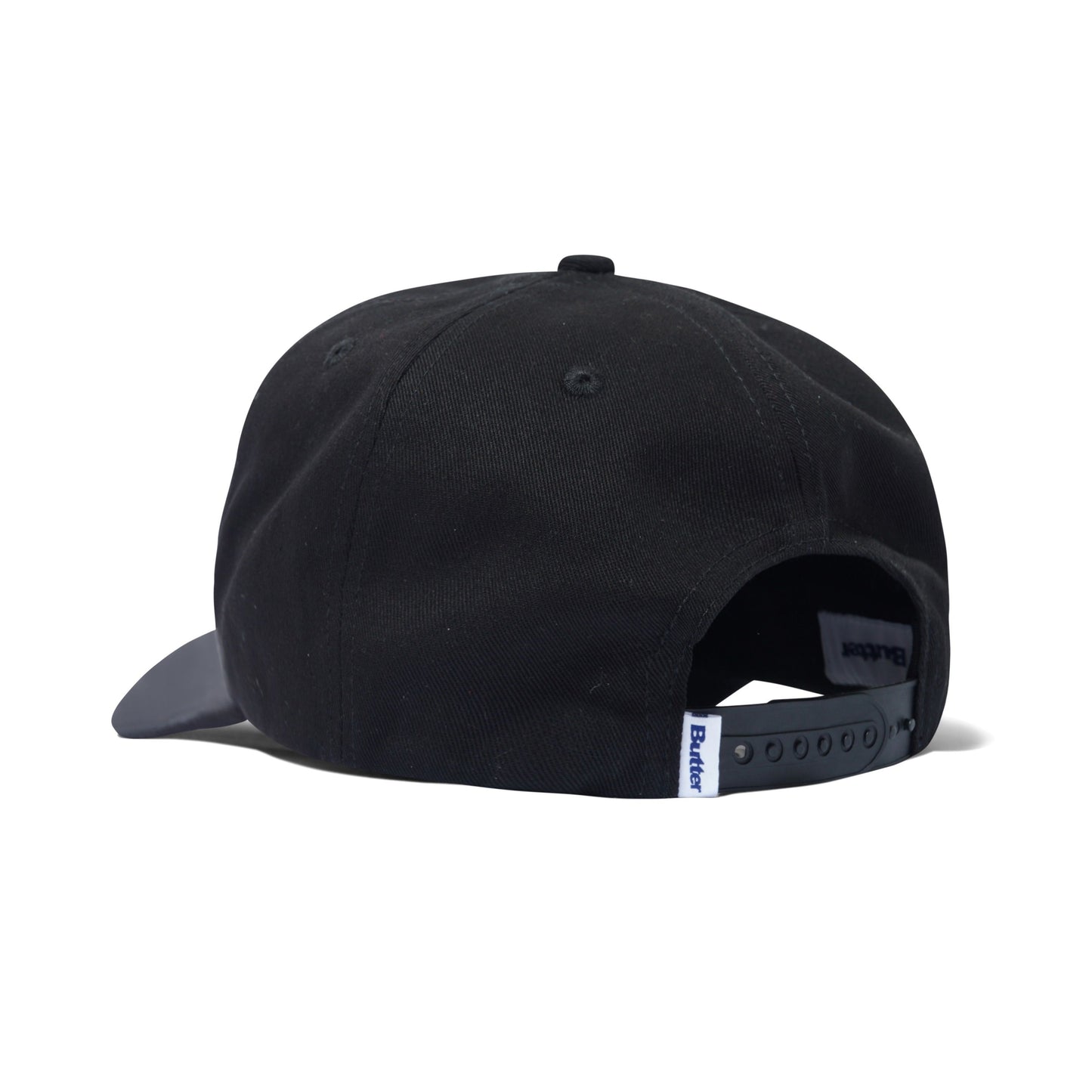Butter Goods Collegiate 6 Panel Cap - Black