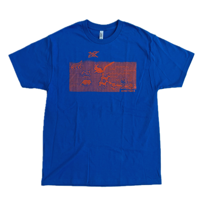 Ninetimes Mother Computer Earth Tee - Blue/Orange