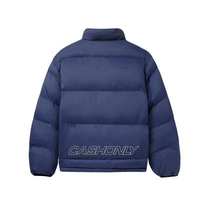 Cash Only Coordinates Reversible Puffer Jacket - White / Navy