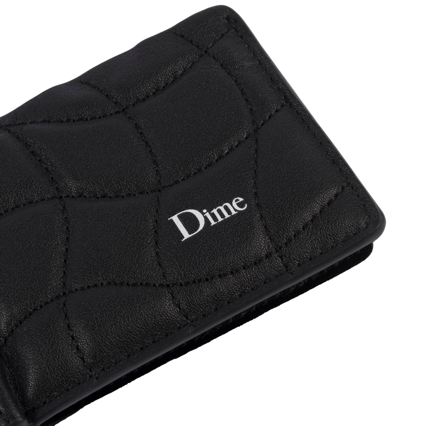 Dime Quilted Bifold Wallet - Black