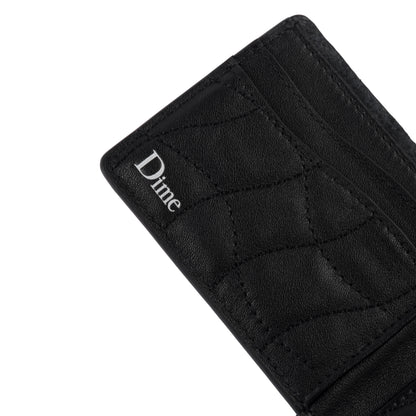 Dime Quilted Bifold Wallet - Black