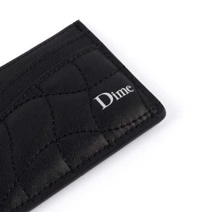 Dime Quilted Cardholder - Black