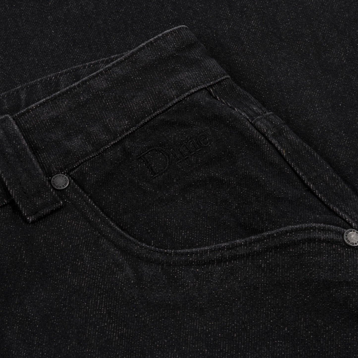 Dime Classic Relaxed Denim Pants - Black Washed