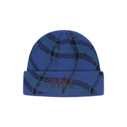 Dime Wavy Plaid Cuff Beanie - Teal