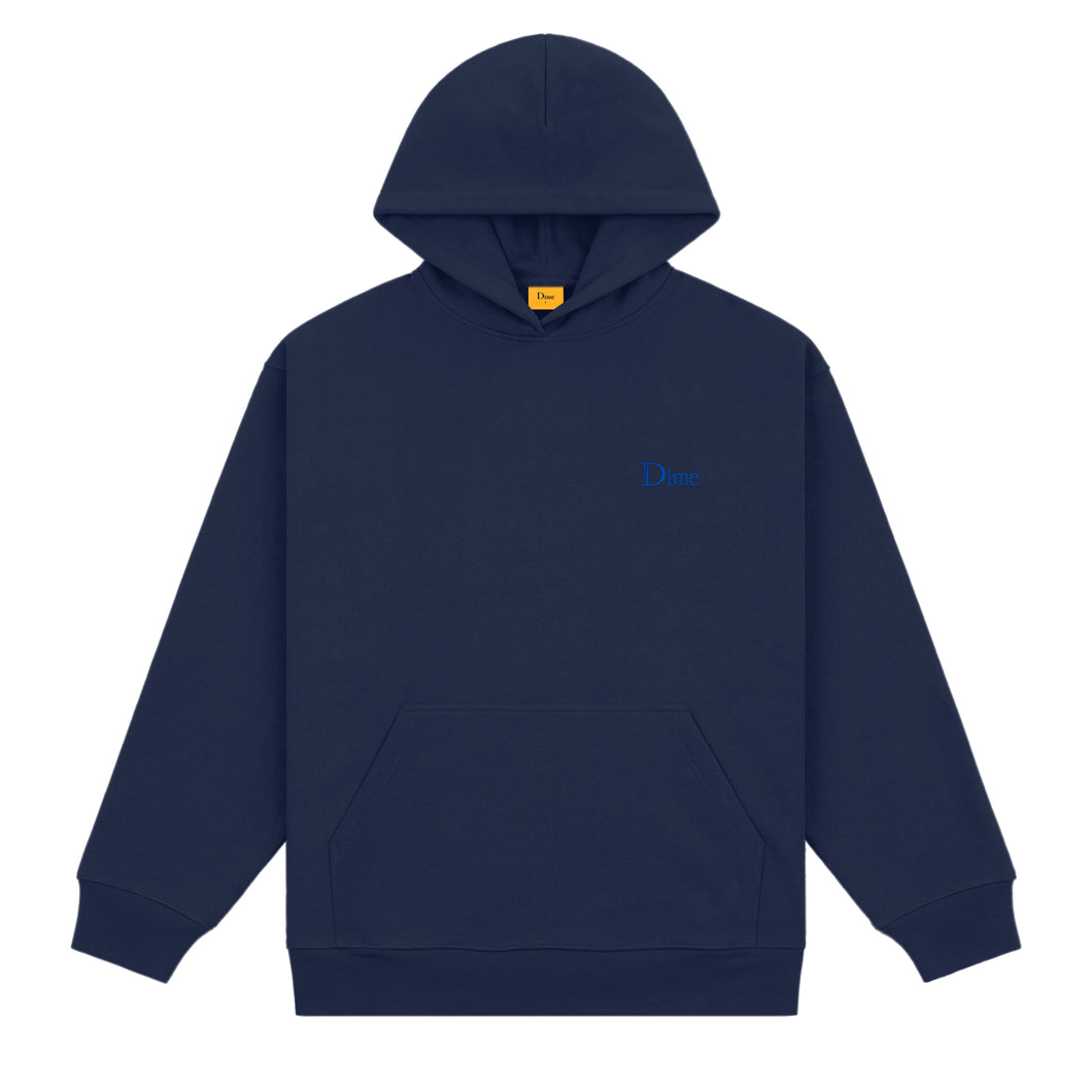 Dime Classic Small Logo Hoodie - Navy – Ninetimes Skateshop